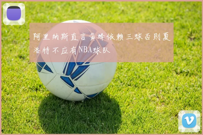 阿里纳斯直言黄蜂依赖三球否则夏洛特不应有NBA球队